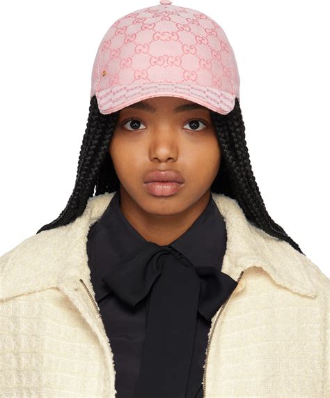 pink gucci hat|Gucci pink cap.